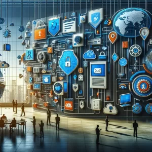 Hình ảnh thể hiện ý tưởng về an toàn trực tuyến và tự do thông qua việc sử dụng Proxy Mỹ.