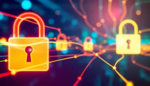 Hình ảnh biểu trưng cho an toàn trực tuyến và tốc độ internet.