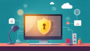 Hình ảnh biểu trưng cho sự bảo vệ quyền riêng tư khi trực tuyến.