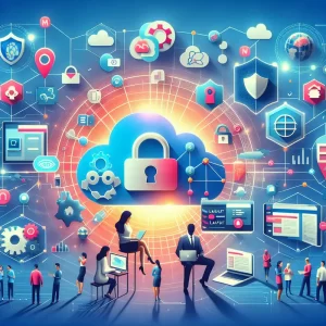 Hình ảnh đồ họa thể hiện sự kết nối internet và bảo mật của dịch vụ proxy.