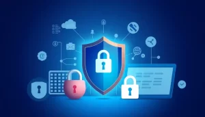 Hình ảnh biểu trưng cho sự an toàn trong môi trường trực tuyến với proxy chống rò rỉ IP.