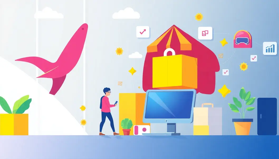 Minh họa về dịch vụ proxy cho doanh nghiệp dropshipping.