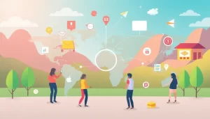 Hình ảnh thể hiện sự kết nối của người dùng proxy trên toàn cầu, hỗ trợ cho công việc kiếm tiền online.