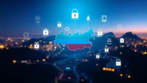 Cảnh quan kỹ thuật số tượng trưng cho sự kết nối và tin cậy trong dịch vụ proxy.