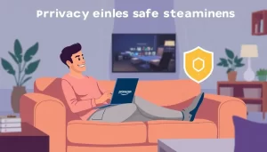 Một người xem phim trên Prime Video với sự bảo vệ của proxy.