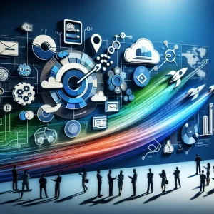 Thiết kế trừu tượng hiện đại đại diện cho dịch vụ Proxy Canada.