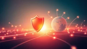 Representation of European Proxy services focusing on security and internet speed.