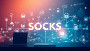 Hình ảnh thể hiện công nghệ Proxy Dân Cư SOCKS.