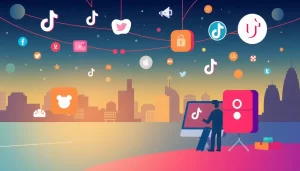 Hình ảnh bao quát nội dung bài viết về proxy dùng cho TikTok, thể hiện sự kết nối và tốc độ.