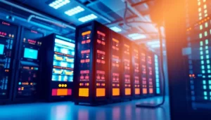 Hình ảnh của một trung tâm dữ liệu hiện đại với proxy hỗ trợ DevOps.