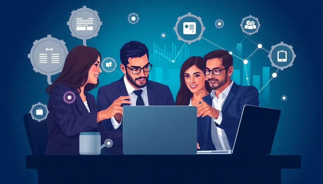 Nhân viên doanh nghiệp thảo luận về giải pháp proxy.