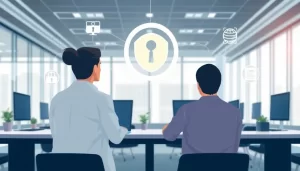 Khái niệm an toàn mạng trong văn phòng với dịch vụ proxy.