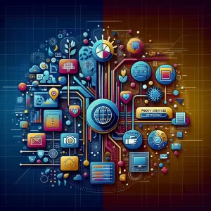 Hình ảnh biểu diễn các dịch vụ proxy an toàn và hiệu quả.