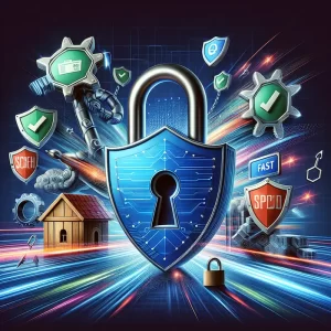 Biểu tượng minh họa cho dịch vụ proxy, nhấn mạnh vào bảo mật.