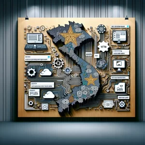 Khái niệm về dịch vụ proxy Việt Nam với hình ảnh bảo mật dữ liệu.