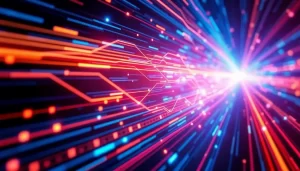 Hình ảnh trừu tượng về các kết nối dữ liệu qua proxy.