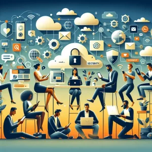 Hình ảnh minh họa về mạng lưới internet an toàn và bảo mật.