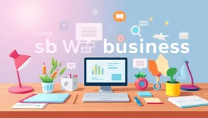 Bức ảnh thể hiện các yếu tố sáng tạo trong thiết kế web doanh nghiệp nhỏ.