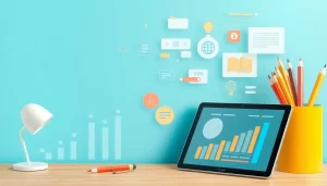 Hình ảnh mô tả sự phát triển và tầm quan trọng của thiết kế web sáng tạo.