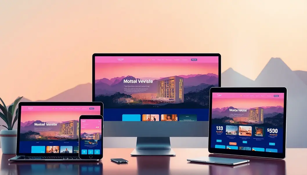 Hình ảnh minh họa cho một website khách sạn hiện đại và dễ sử dụng.