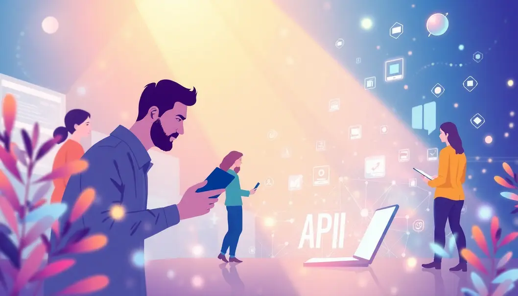 Hình ảnh đại diện cho sự phát triển của thiết kế web API.