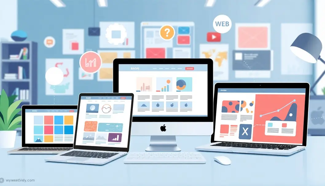 Hình ảnh minh họa cho thiết kế web hiện đại và sáng tạo.