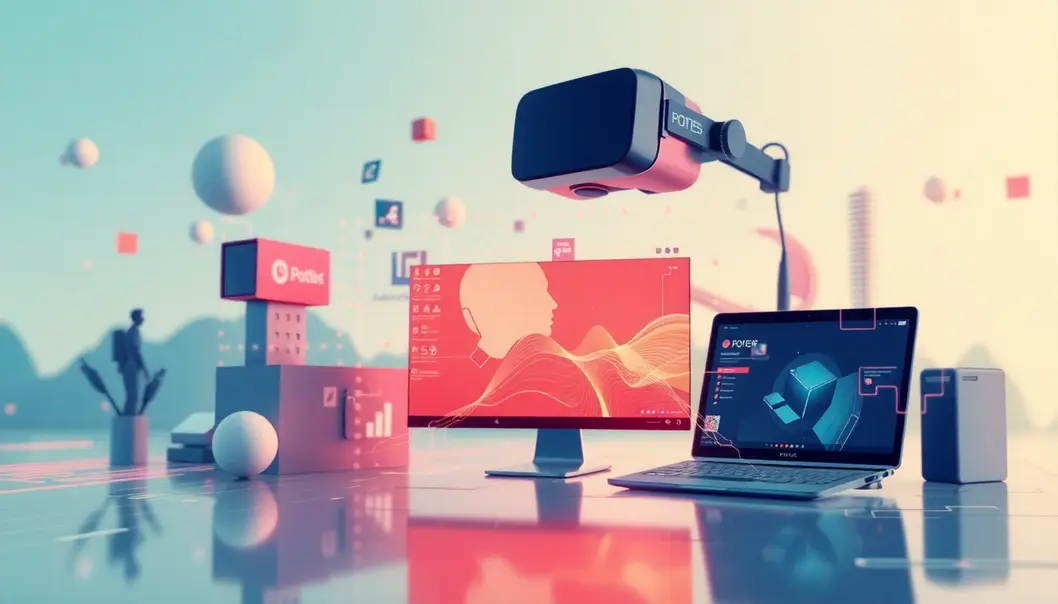 Khái niệm tương lai về thiết kế web qua thực tế ảo.