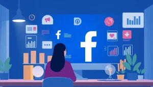 Hình ảnh tổng hợp các chiến lược quảng cáo Facebook.