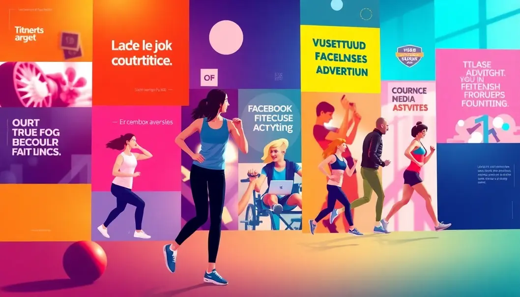 Hình ảnh bìa cho bài viết về quảng cáo Facebook trong ngành fitness.